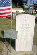 Peter Woodin's gravesite