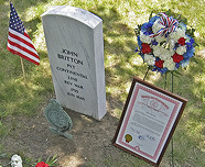 John Britton's gravesite